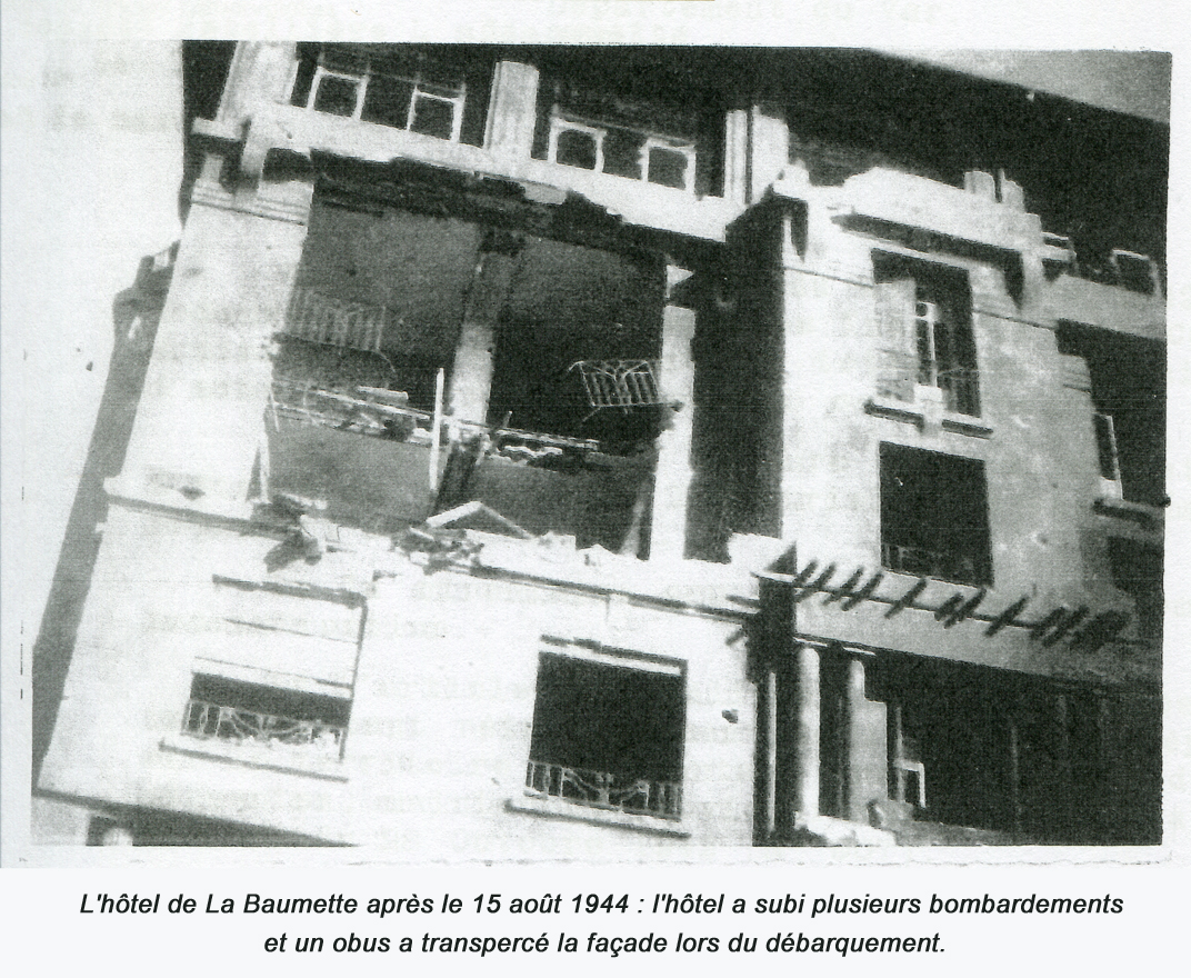 Guerre Dégâts Hôtel de La Baumette
