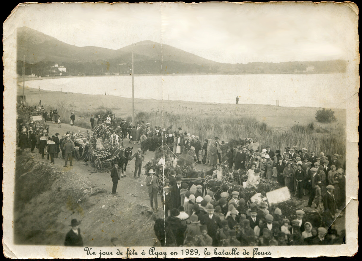 1920-1930 Agay Bataille de fleurs