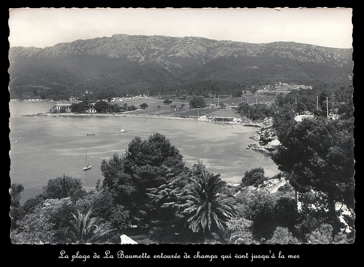 1950 plage de La Baumette